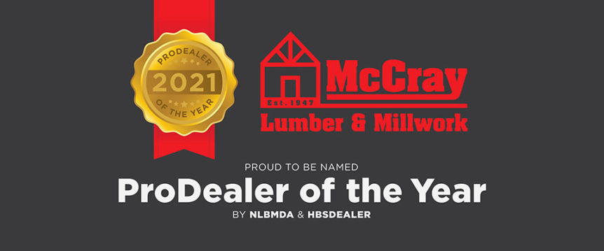 McCray Lumber ProDealer of the Year Award